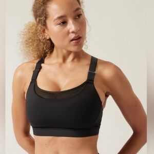 Athleta Ultimate Adjustable Bra D-DD, Size Small, Black,
